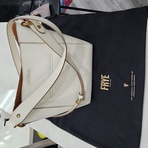 Frye leather crossbody bag, white